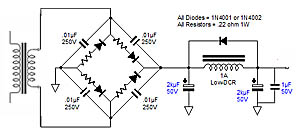 Low Noise Audio Power Supply Model